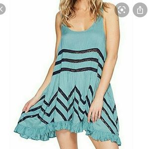 Free People Intimately Voile & Lace Slip Dress